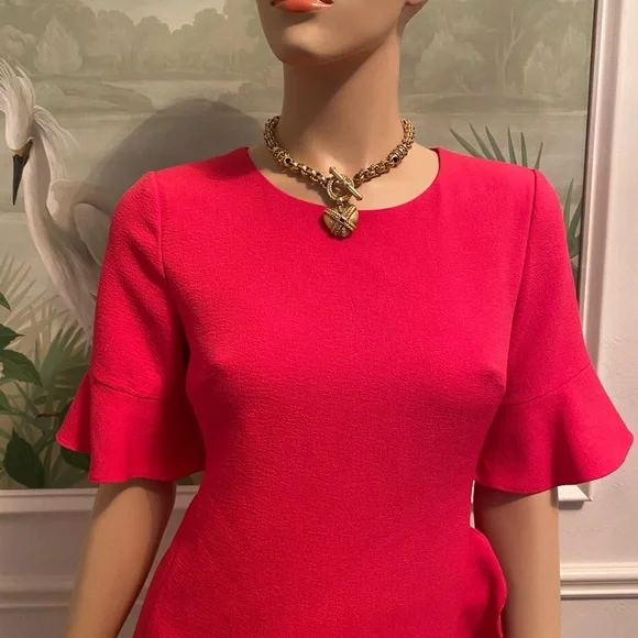 KARL LAGERFELD. Crêpe ruffled dress great condition - Picture 4 of 6